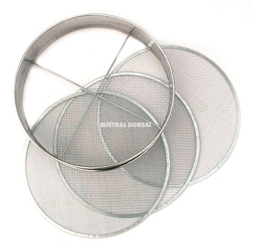 Three Sieves Set - 370 mm inox | Accessories | Mistral Bonsai